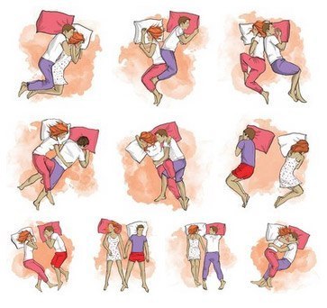 Dormir pareja posiciones 10 posiciones